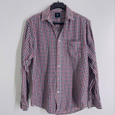 James Pringle Men’s Long Sleeve Button Down Check Shirt Casual Size Medium