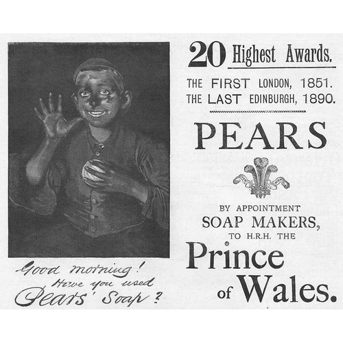 PEARS Soap Makers to HRH the Prince of Wales - Antique Advert 1891