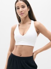 Athleta Transcend longline bra- small AC- white- nwot*
