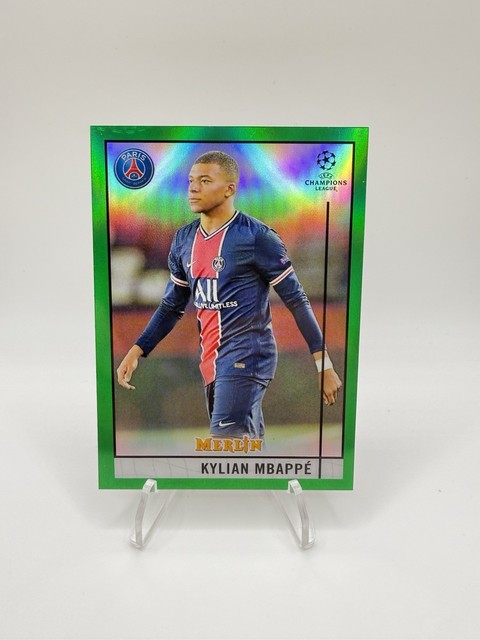 2020-21 Topps Merlin UEFA Champions League Kylian Mbappé Green /99 PSG