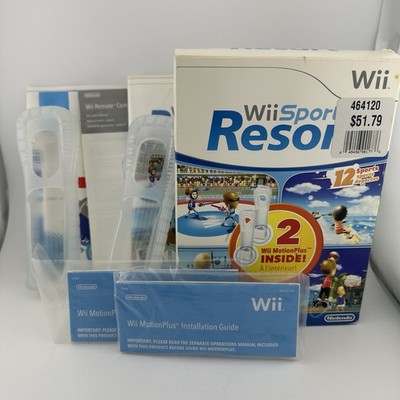 Wii Sports Resort Big Box Bundle 2 Player Set Box Case Manual Insert Cover Only