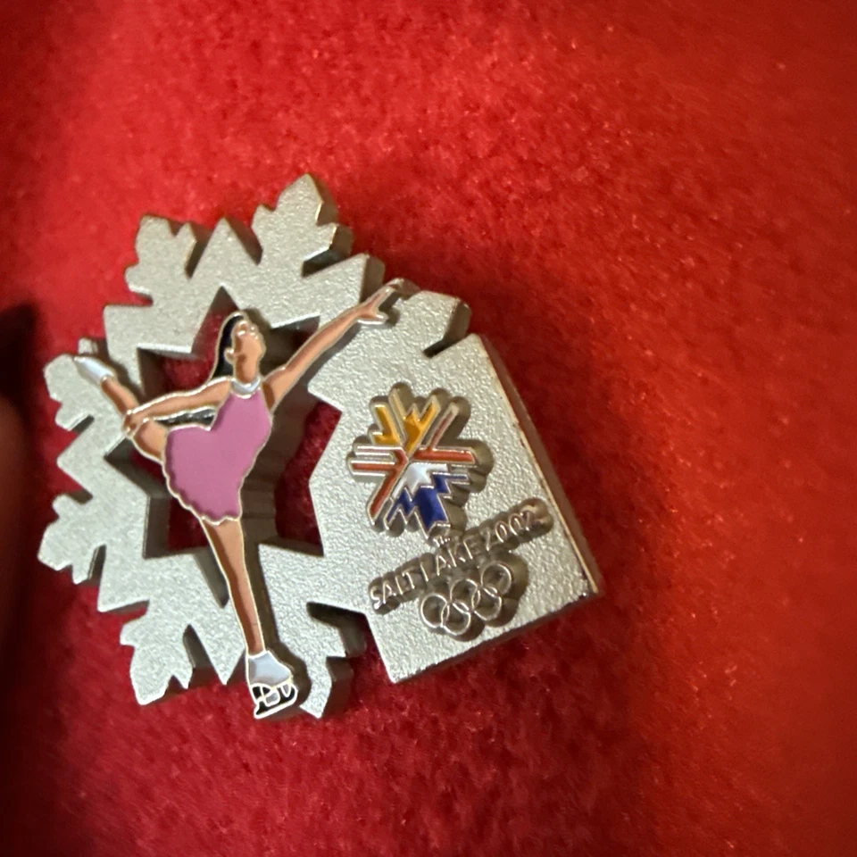 2002 Salt Lake City Winter Olympics Mens Vest XL Marker - Figure Skating Pin ⛸️ - Image 4 of 4