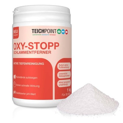 Oxy-Stopp Schlammentferner Teich 1kg - Schnelle Wirkung durch Aktivsauerstoff