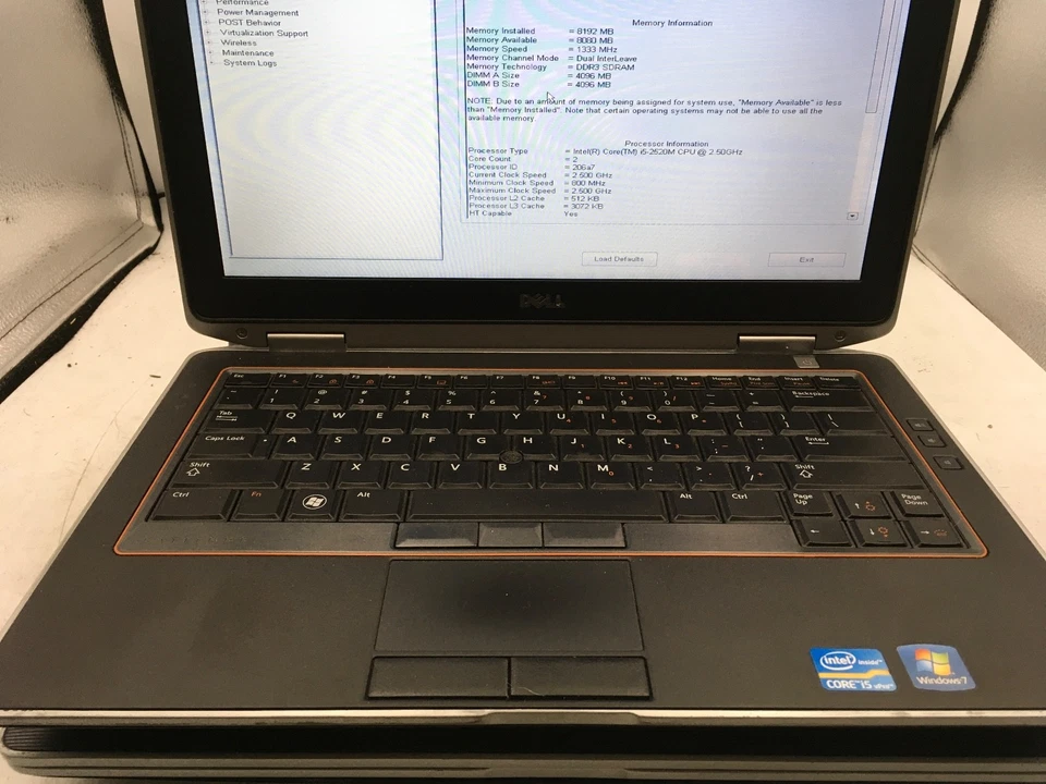 DELL LATITUDE E6320 - BOOTS TO BIOS - LOT OF 2 - INTEL I5 - 4GB RAM - READ - BB - Image 3 of 4
