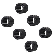 ZYKJGG Thread Protector 1/2 x 28 for,22LR,223  5.56  6Pack  black