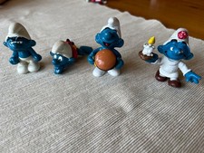 Schlumpf Set Muffi, Schwimmer, Hamburger, Schlafschlumpf, Schlümpfe 1980er