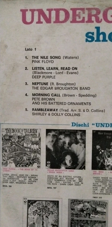Deep Purple Pink Floyd UnderGround Show Import Compilation - Image 4 of 4