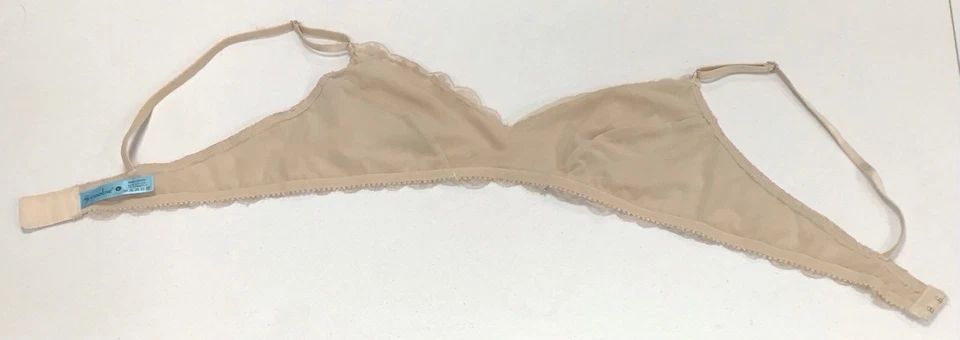 Coobie Size L Tan Bralette Wireless Boho Western Classic Sexy CottageCore 🤩 — 第 3/4 张图片