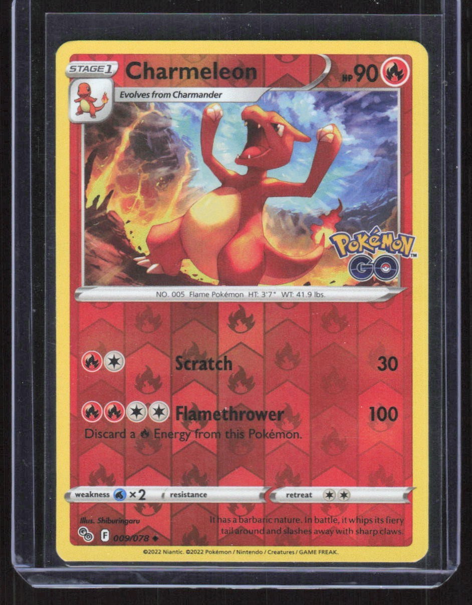 Pokémon TCG Charmeleon 9/78 Reverse Holo Pokemon GO