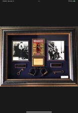 Harry Houdini Autographed Cut-out Shadowbox w- Handcuffs