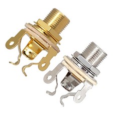 6 35mm Audio Female Connector for Electric Guitar Pickup Output Reliable Design