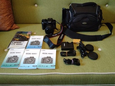 Canon EOS 1000D 10,1MP DSLR-Kamera, Schwarz, Inkl. Objektiv (18-55mm)
