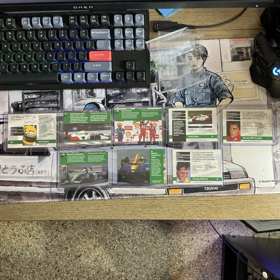 Grid Motorcard Fórmula 1 1992 - Lote de 8 tarjetas - Senna & Schumacher Foto 2 de 2