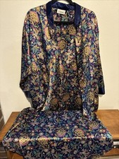 Natori Lingerie Set Vintage 2 Piece Jacket And Full Length Gown.