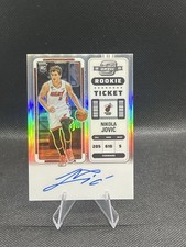 Boleto de novato Nikola Jovic Panini Contenders 2022-23 óptico automático plateado RC #120