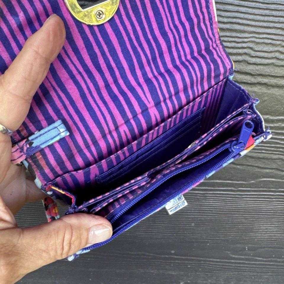 Cartera Muñequera Vera Bradley Impresionista Acordeón Foto 3 de 4