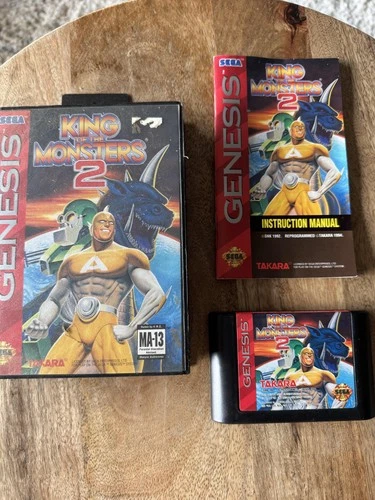 King of the Monsters 2 Sega Genesis Complete CIB Game Japan 1994 Tested