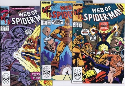 WEB OF SPIDER-MAN # 59, 60, 61 US Comics 1989 VERY HI-GRADE