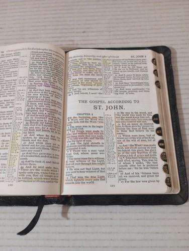 Holy Bible Ready References Missionary Edition 1958 LDS Mormon KJV Black Leather - Picture 19 of 24