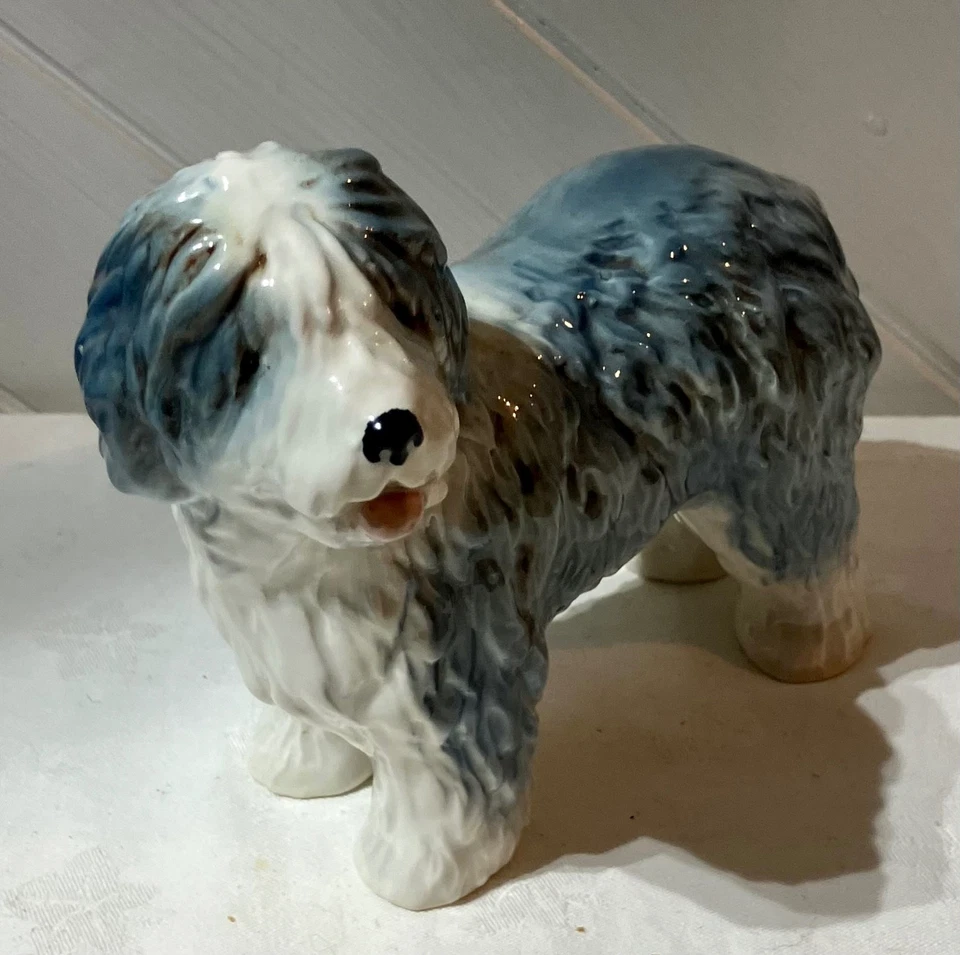 SylvaC Old English Sheepdog Gorgeous Ceramic Vintage Figurine VGC 1960’s Stamped - image 4 of 4