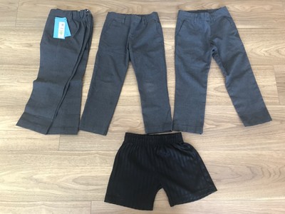 Marks & Spencer s graue Schulhose für Jungen - 3-4 Jahre - 2 x gebraucht + 2 x NEU