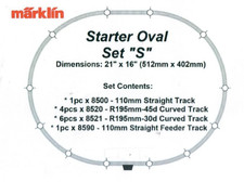 Marklin Z scale 8500 12 pc Starter Oval Track...