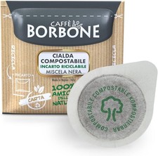 Caffè Borbone Compostable Pod, Black Coffee Blend - 100 Pads - Compatible with 0.23 per lighter