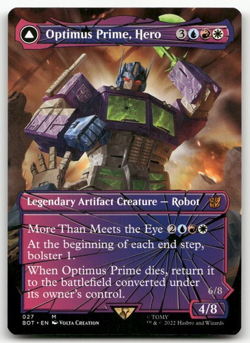 Optimus Prime, Hero (Shattered Glass) #27 (NM) Transformers BOT Magic MTG
