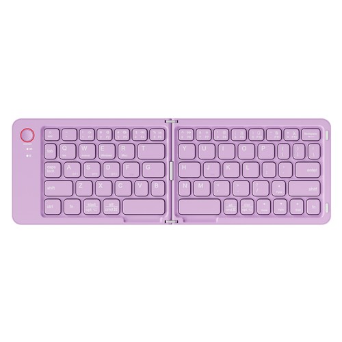 Mini Foldable Keyboard Cute Portable Bluetooth Travel Free Gift Phone Holder AU - Afbeelding 14 van 17