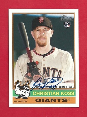 Christian Koss 2025 Topps Heritage ROA-CK Certified Real One Autograph RC