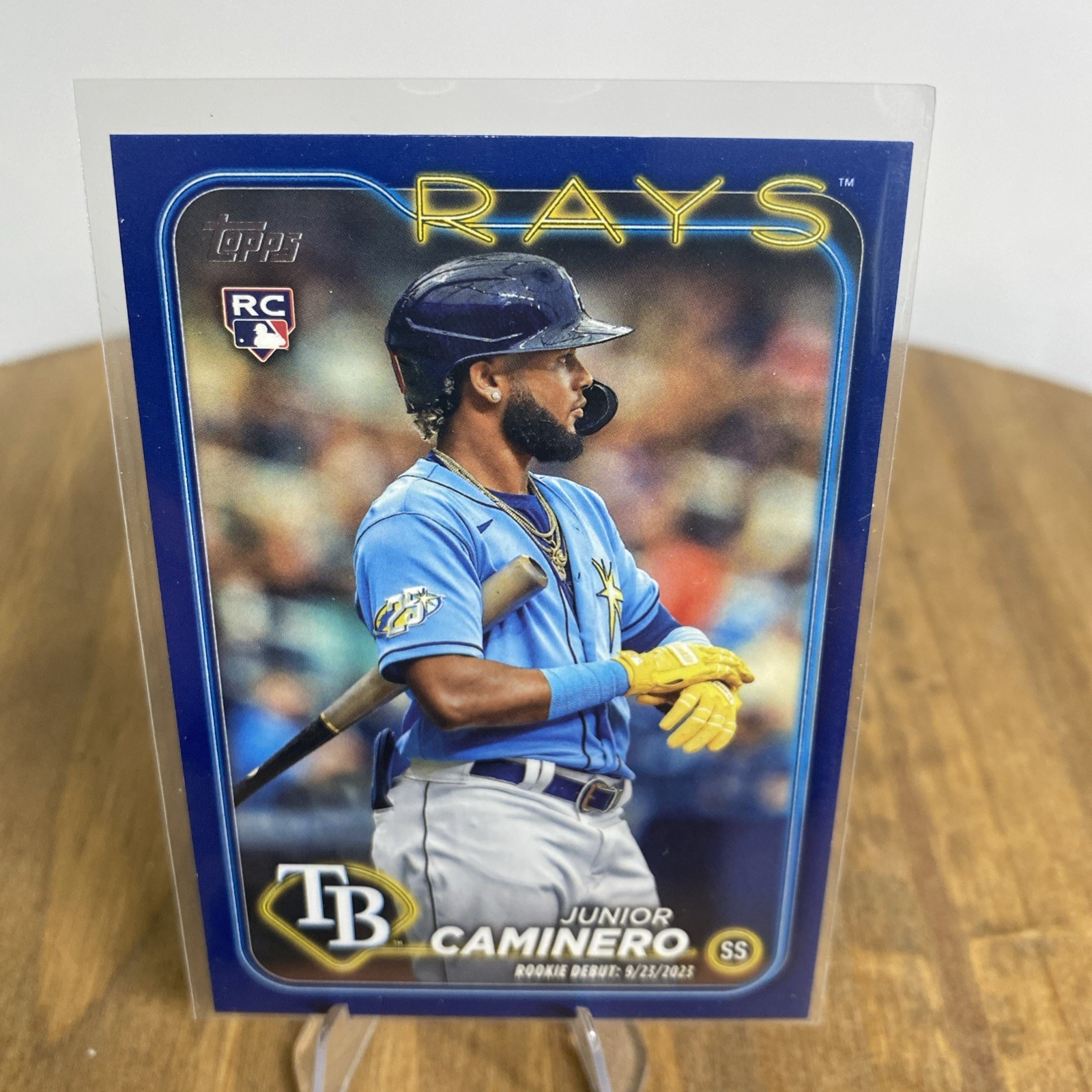 2024 Topps Update Series - Rookie Debut Junior Caminero #US223 Royal Blue (RC)