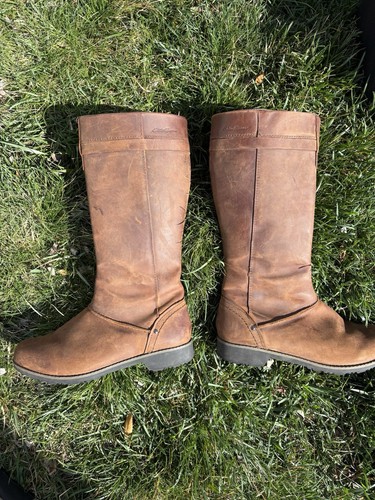 Eddie Bauer Trace Tall Boots, 6179-299, Brown, Leather, 14", Women's US Size 8.5