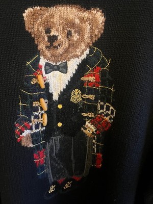 Polo Ralph Lauren Pullover Bear Collection mit Cashmere Herren xxl