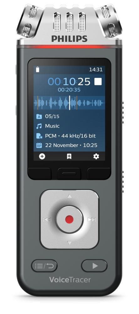 Phillips 8GB Meeting Digital Voice Tracer Black Grey (DVT8115) - Image 11