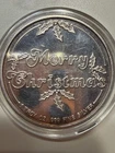 1 Troy oz .999 Silver Round Christmas .