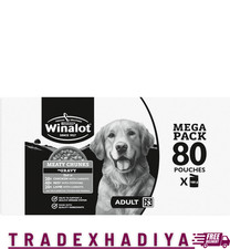 Meaty Chunks Mixed in Gravy Wet Dog Food Pouches 80x100g UK 4.12 per kilo