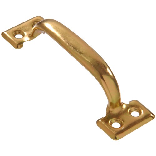 Hillman 852522 Utility Door Pull Zinc and Yellow Dichromate (6-1/2")