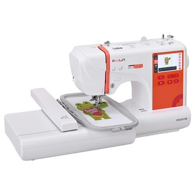 POOLIN EOC03-RE RED Embroidery Machine 4 x 9.25 In Embroidery Area Computerized.