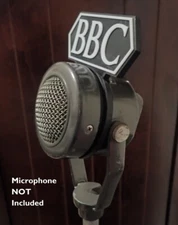 Custom BBC Flag for Vintage Turner 99 999 99C microphone Executone / Stromberg