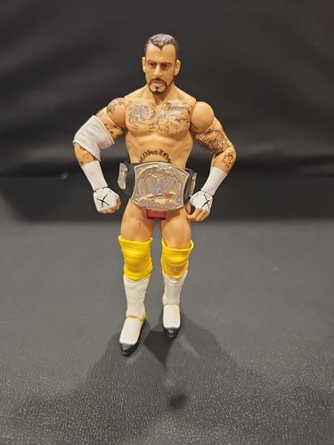 CM Punk WWE Mattel From The Macho Battle Pack Wrestling Figure With Spinner Belt - 第 1/9 張圖片
