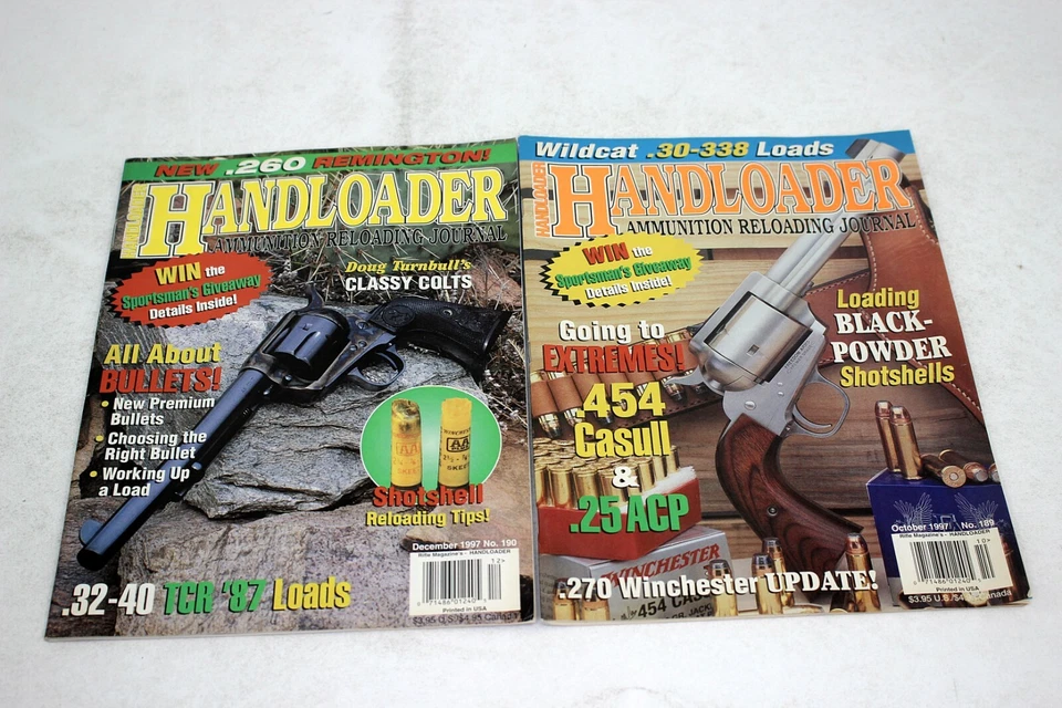 Vintage 1997 Handloader: The Journal of Ammunition... Complete Year - Lot of 6 Foto 4 de 4