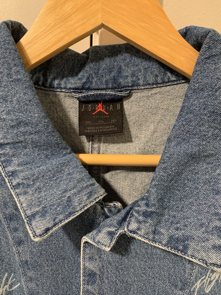 JORDAN BRANDフライトヘリテージ デニムジャケットXL 最新☆デニムジャケット☆Jordan Flight Heritage☆お早めに