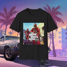 GTA 5 Grand Theft Auto V Leonida Vice City Unisex Softstyle T-Shirt