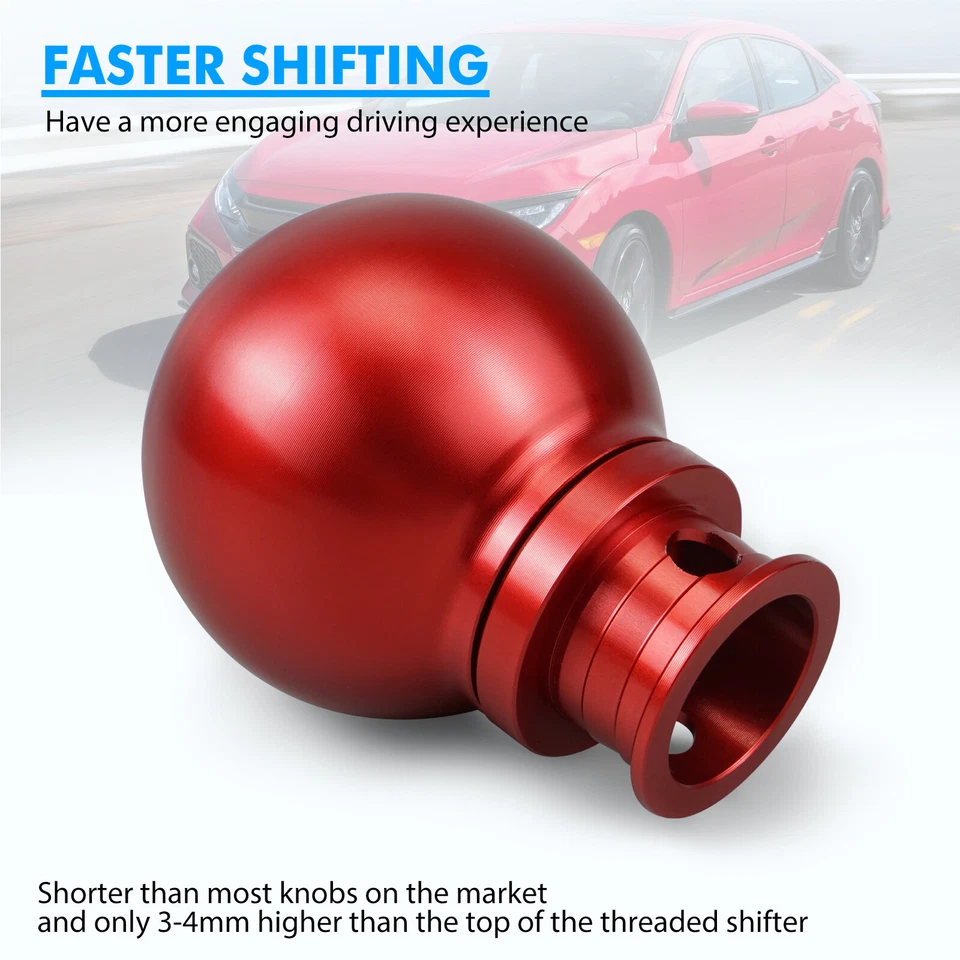Aluminium M10x1.5 Shift Boot Collar Gear Shift Knob Kit For HONDA CR-V 2002-2006 - Imagem 3 de 4
