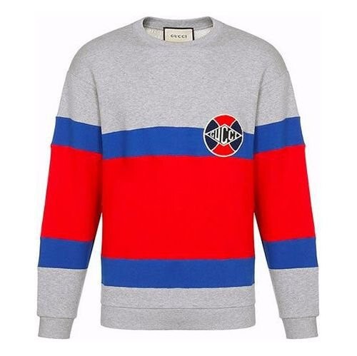 ★GUCCI★SWEATSHIRT LIGHT FELTED COTTON*721427XJF5T 100% Authentic GUCCI Gray Heavy Felted Cotton Jersey