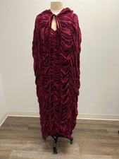 Underwraps Wine Panne Velvet Cloak and Gown Costume Vampire