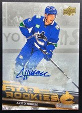 2023-24 Star Rookies Akito Hirose Autograph Vancouver Canucks