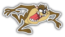 TASMANIAN DEVIL RUN TAZ LOONEY TUNES DECAL STICKER TRUCK VEHICLE WINDOW CARTOON