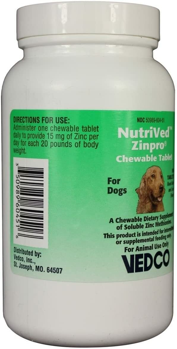 NutriVed ZinPro Chewable Tablets for Dogs (100 count) eBay
