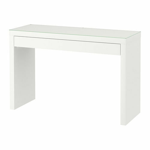 malm white dressing table